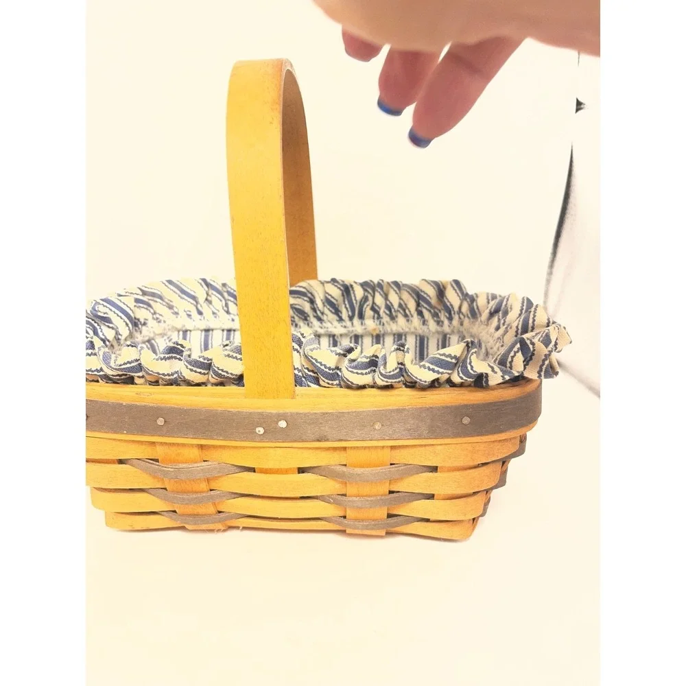 Longaberger 1997 Sweet‎ Treats Sweetheart Basket/blue w/Protector 6th Edition